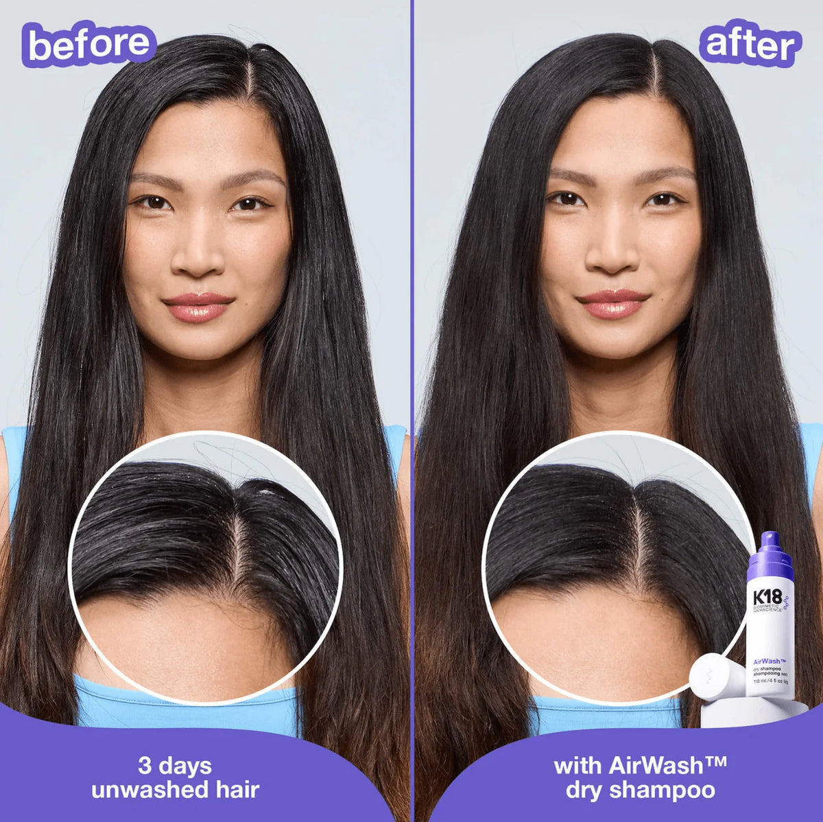 K18 Biomimetic Hairscience AirWash™ Dry Shampoo